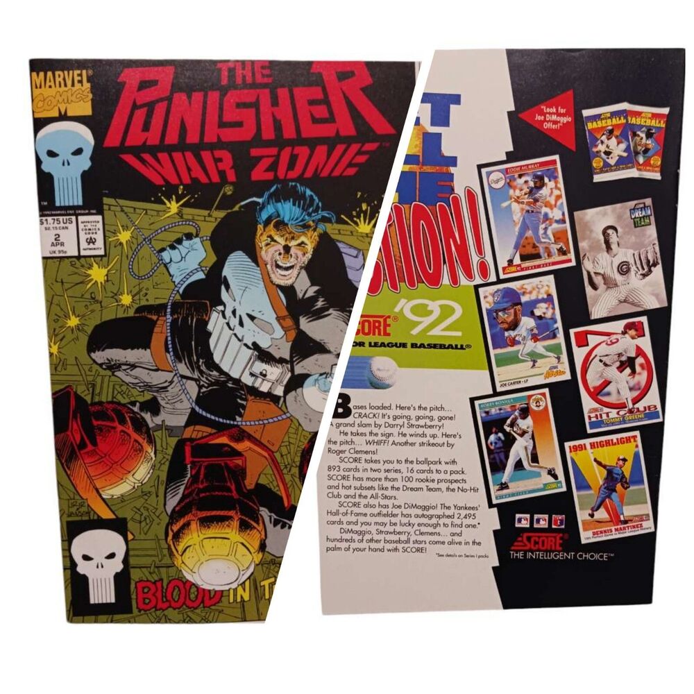 Punisher War Zone 2 🔥1992 Blood in The Water🔥Frank Castle🔥Marvel Comics🔥NM-